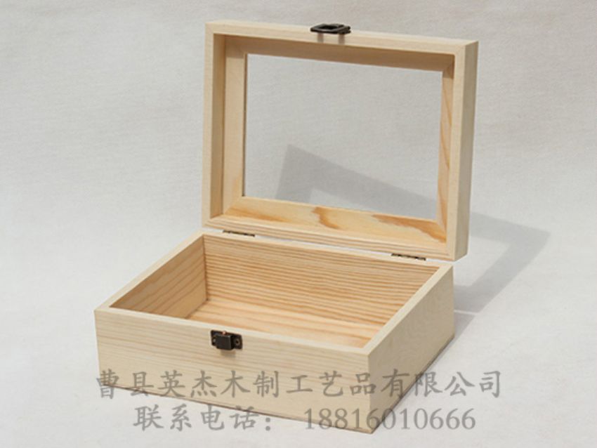 點(diǎn)擊查看詳細(xì)信息<br>標(biāo)題：松木原木色亞克力蓋子木盒 閱讀次數(shù)：3107